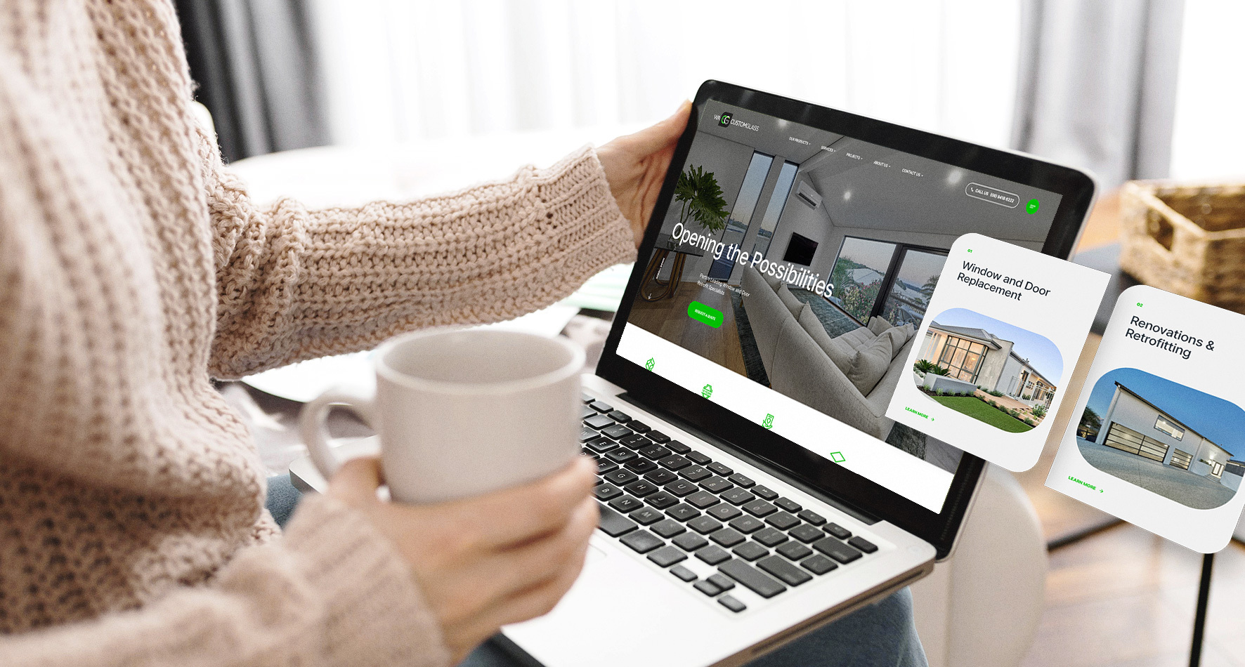 WA Custom Glass - Website Launch