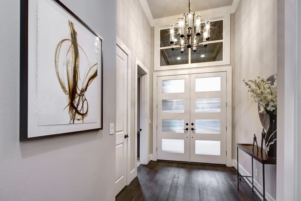 modern white color door