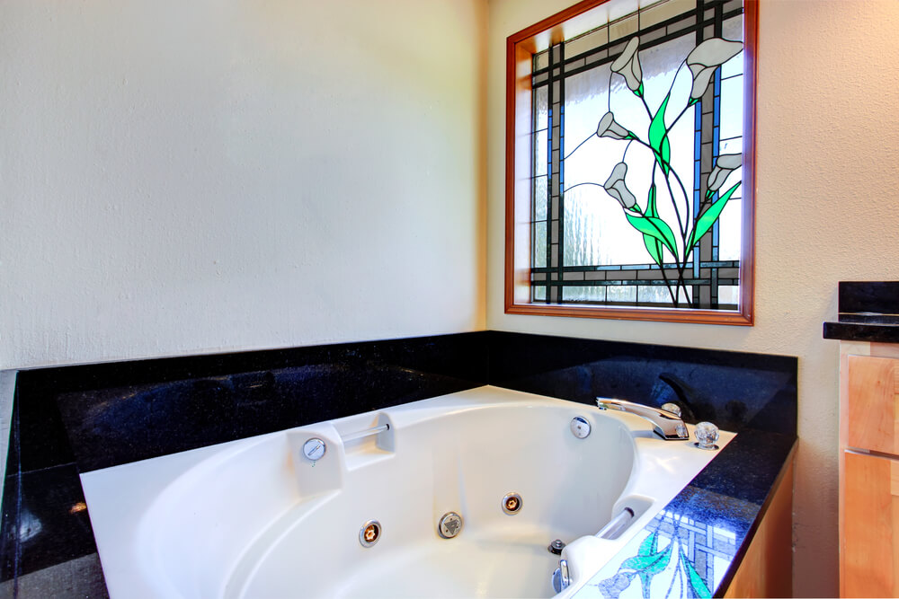 Stained glass windows for bathrooms