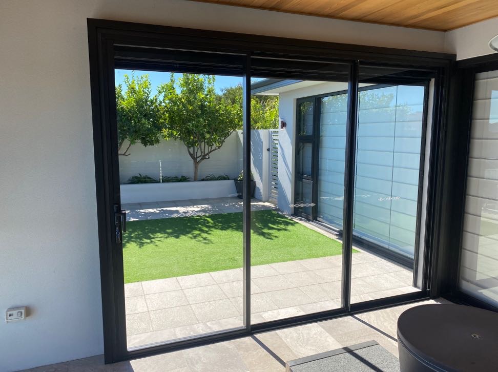 Stacked glass doors - WA Custom Glass